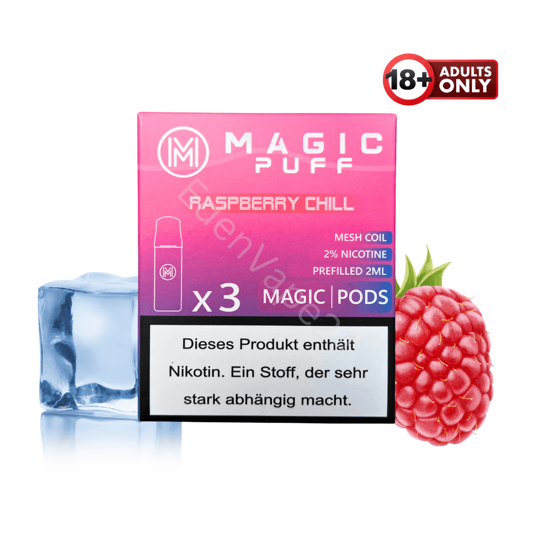 Magic Puff Pods - Raspberry Chill - EdenVape24